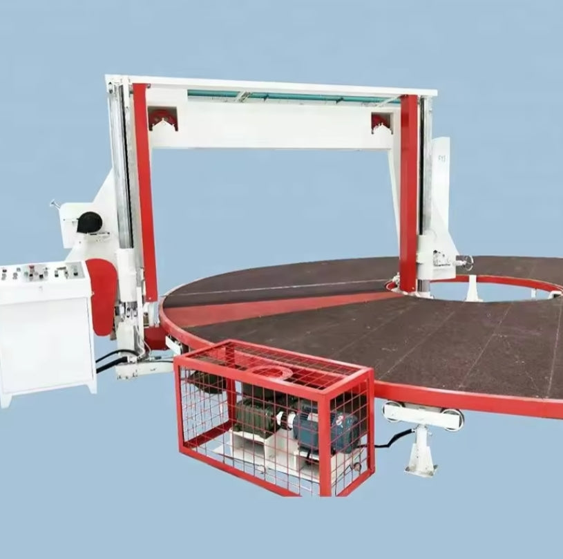 Horizontal Circle sponge cutting machine